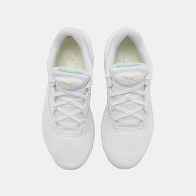 Reebok Footwear Women ERS Training Shoes WHITE/GLITCH AQUA/YELLOW HAZE