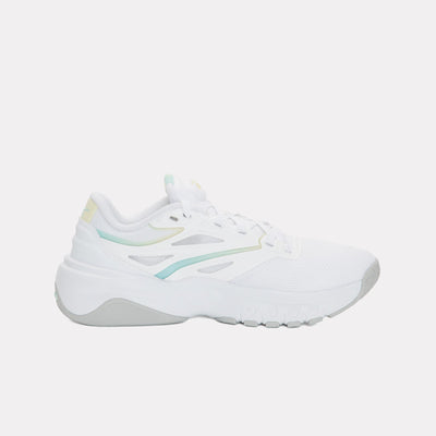 Reebok Footwear Women ERS Training Shoes WHITE/GLITCH AQUA/YELLOW HAZE
