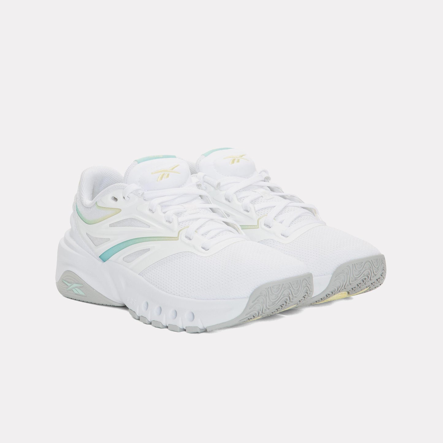 Reebok Footwear Women ERS Training Shoes WHITE/GLITCH AQUA/YELLOW HAZE