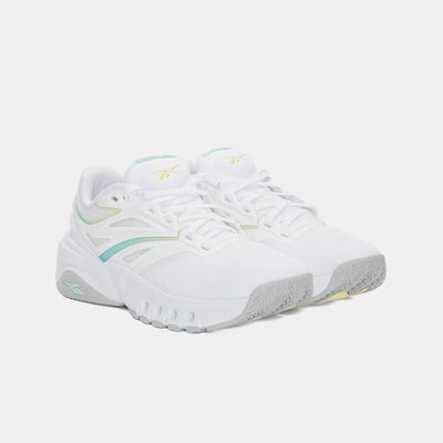 Reebok Footwear Women ERS Training Shoes WHITE/GLITCH AQUA/YELLOW HAZE