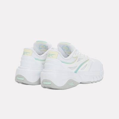 Reebok Footwear Women ERS Training Shoes WHITE/GLITCH AQUA/YELLOW HAZE