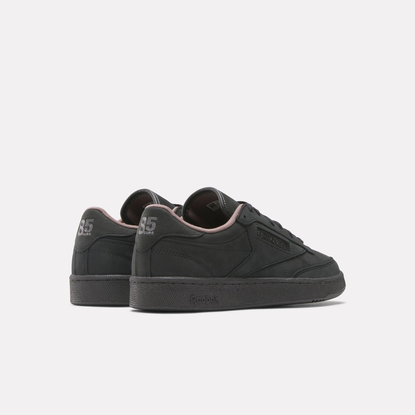 REEBOK FOOTWEAR UNISEX Club C 85 Vintage Shoes - 40th Anniversary BLACK/WASHEDBLACK/TREKGREY