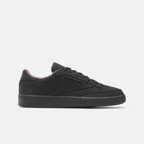 REEBOK FOOTWEAR UNISEX Club C 85 Vintage Shoes - 40th Anniversary BLACK/WASHEDBLACK/TREKGREY