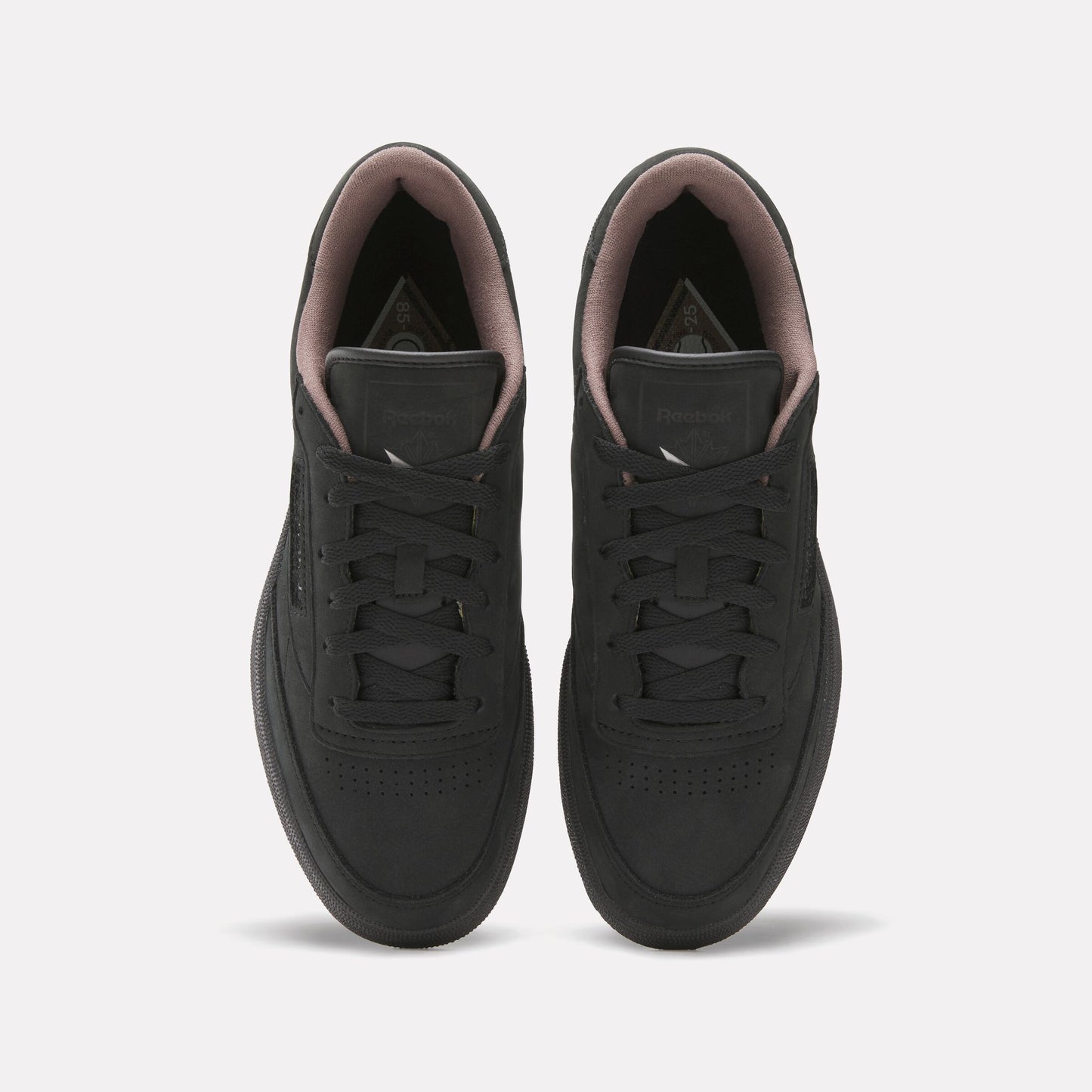 REEBOK FOOTWEAR UNISEX Club C 85 Vintage Shoes - 40th Anniversary BLACK/WASHEDBLACK/TREKGREY