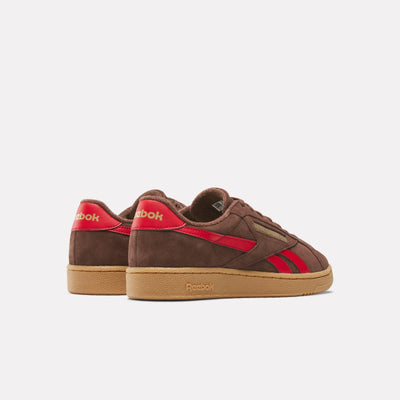 Reebok Footwear Men Club C Grounds UK Shoes CAMPUSBROWN/VECTORRED/GUM