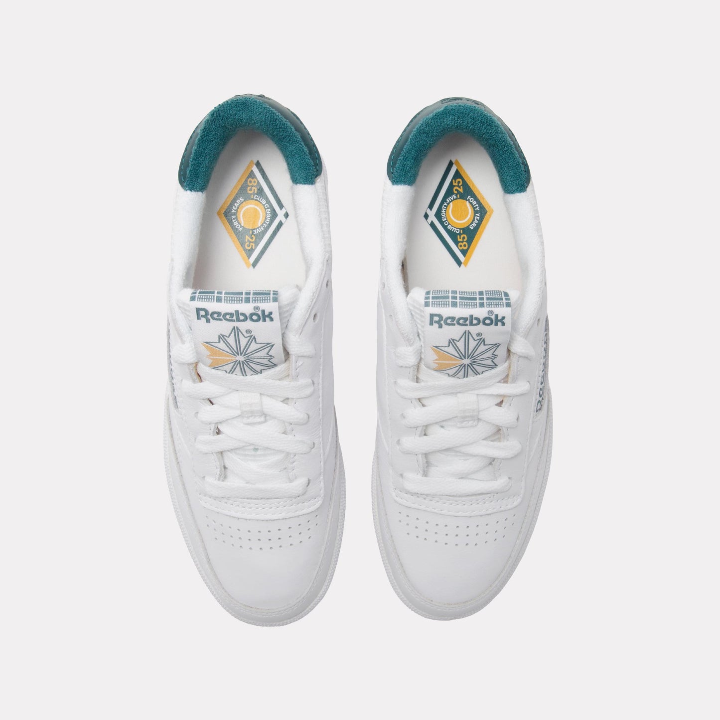 Reebok Footwear Women Club C 85 Vintage Shoes – 40th Anniversary FTWRWHITE/RETROTEAL/FTWRWHITE