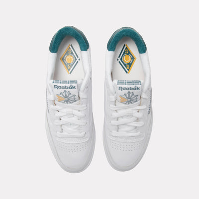 Reebok Footwear Women Club C 85 Vintage Shoes – 40th Anniversary FTWRWHITE/RETROTEAL/FTWRWHITE