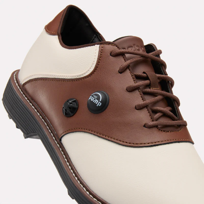 REEBOK FOOTWEAR UNISEX OG Pump Golf Shoes CHALK/UNEARTHED BROWN/BLACK