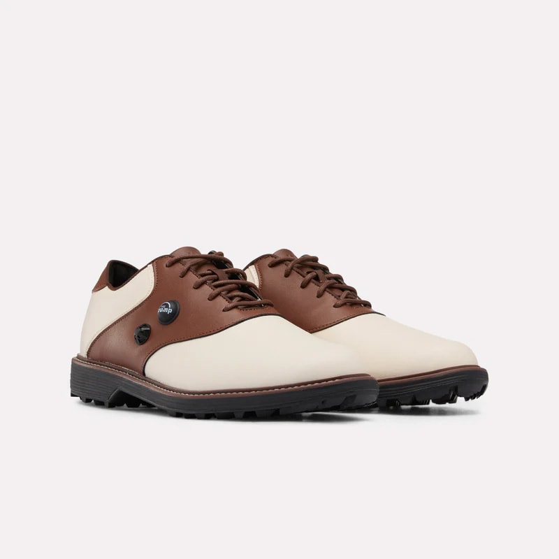 REEBOK FOOTWEAR UNISEX OG Pump Golf Shoes CHALK/UNEARTHED BROWN/BLACK