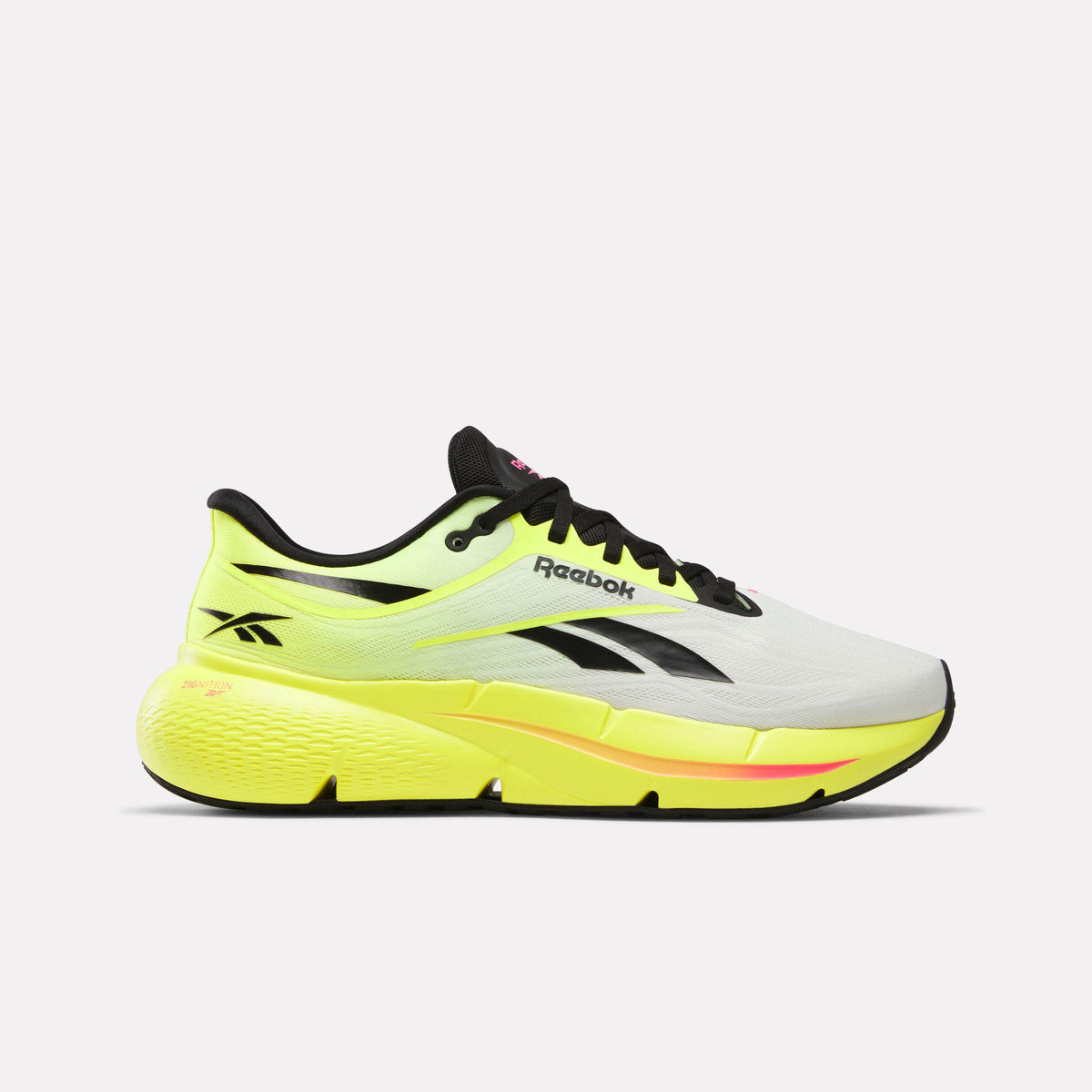 Yellow Reebok Reebok Footwear Men Zignition Running Shoes BLACK/ELECTRIC YELLOW ...