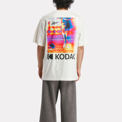 Reebok Apparel Men Reebok x Kodak Graphic Run T-Shirt VINTAGE CHALK
