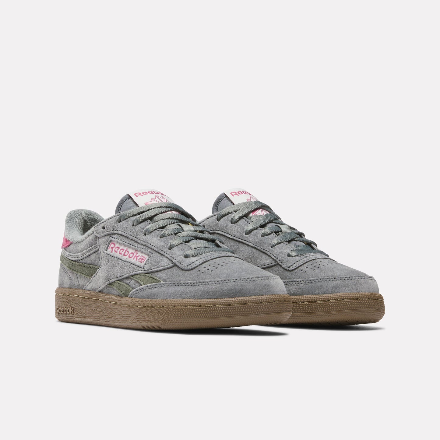 REEBOK FOOTWEAR WOMEN Club C Revenge Vintage Shoes DARKFOG/DARKFOG/STUDIOPINK