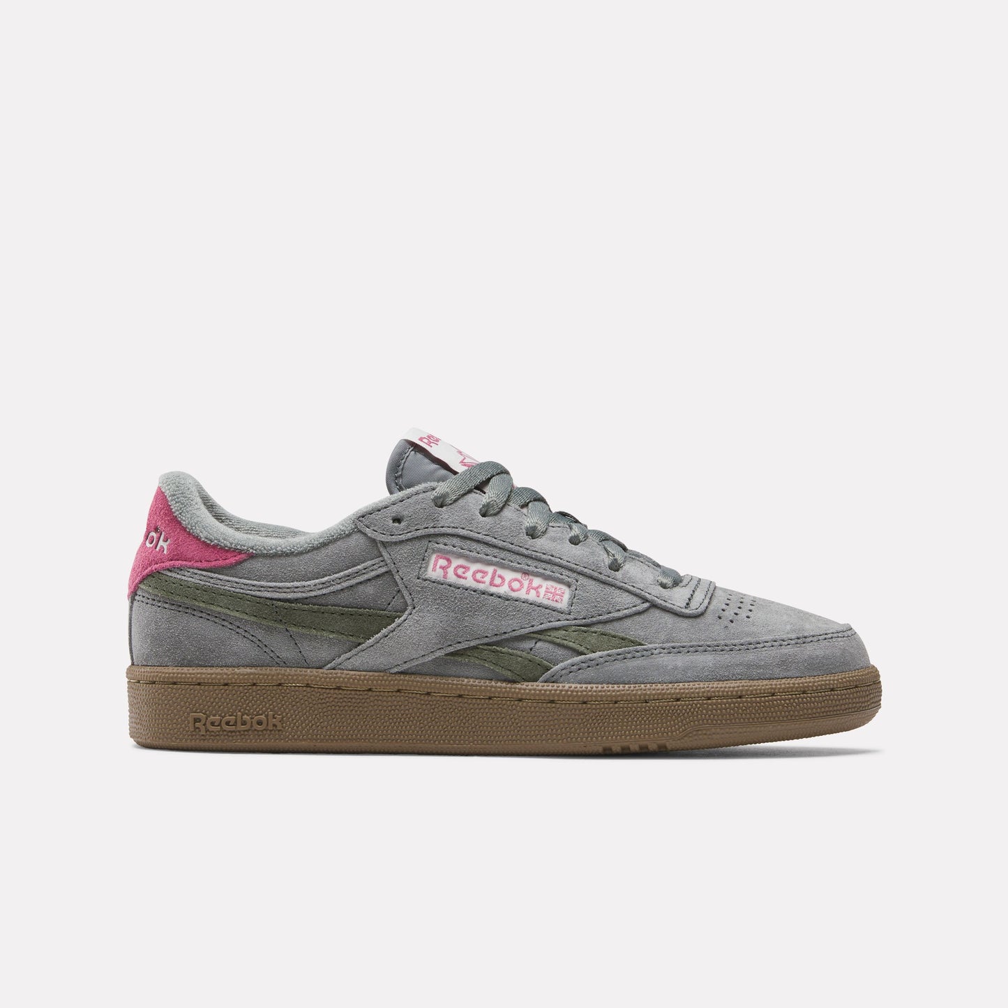 REEBOK FOOTWEAR WOMEN Club C Revenge Vintage Shoes DARKFOG/DARKFOG/STUDIOPINK