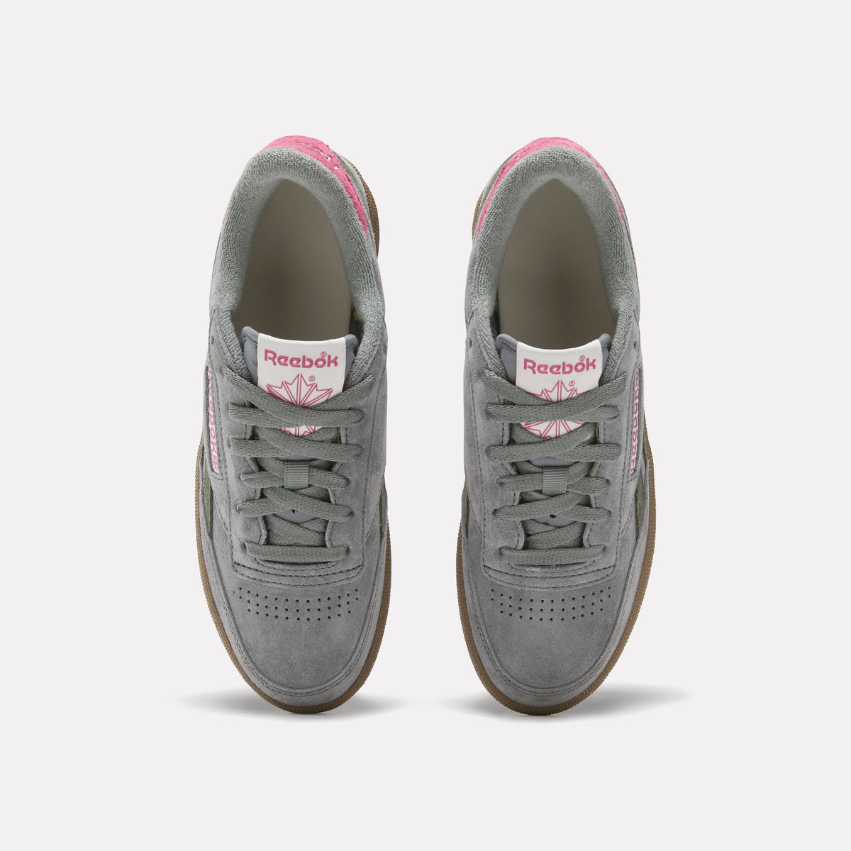 REEBOK FOOTWEAR WOMEN Club C Revenge Vintage Shoes DARKFOG/DARKFOG/STUDIOPINK