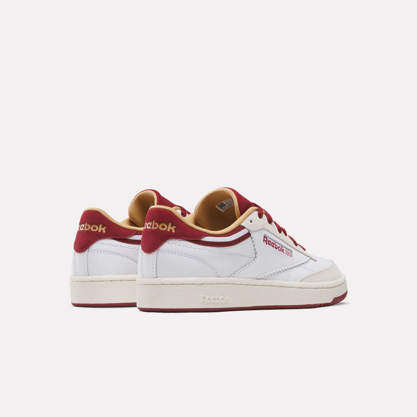 REEBOK FOOTWEAR UNISEX Club C 85 Shoes WHITE/RETRORED/CHALK