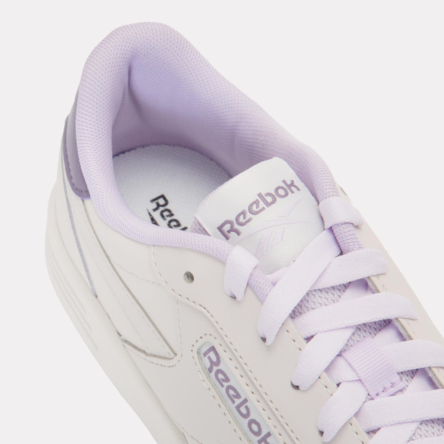 Reebok Footwear Women Court Advance Shoes LUXEGREY/DIGITALGLEAM/PURPLEFU