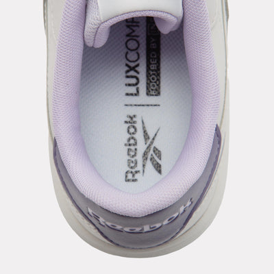 Reebok Footwear Women Court Advance Shoes LUXEGREY/DIGITALGLEAM/PURPLEFU