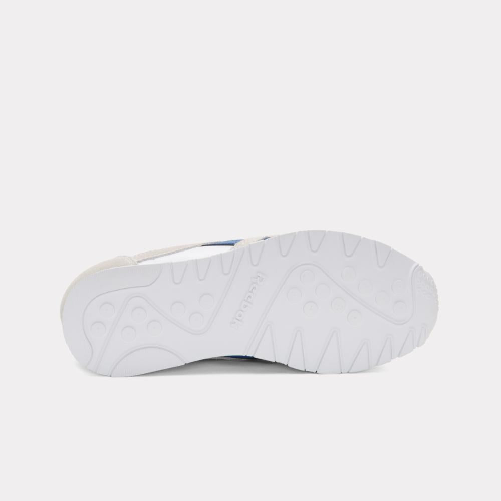 Reebok Footwear Men Classic Nylon Shoes WHITE/VECTOR BLUE/VECTOR RED