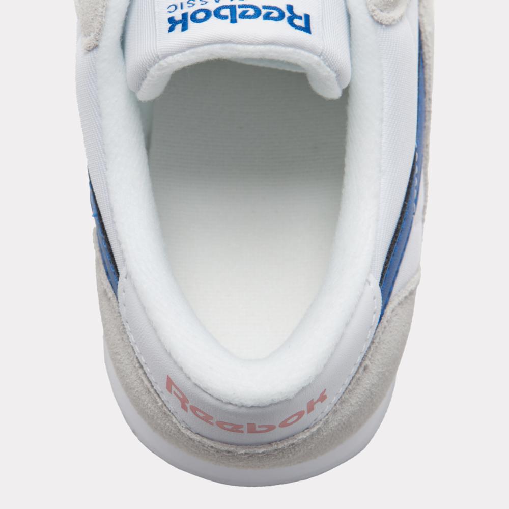 Reebok Footwear Men Classic Nylon Shoes WHITE/VECTOR BLUE/VECTOR RED