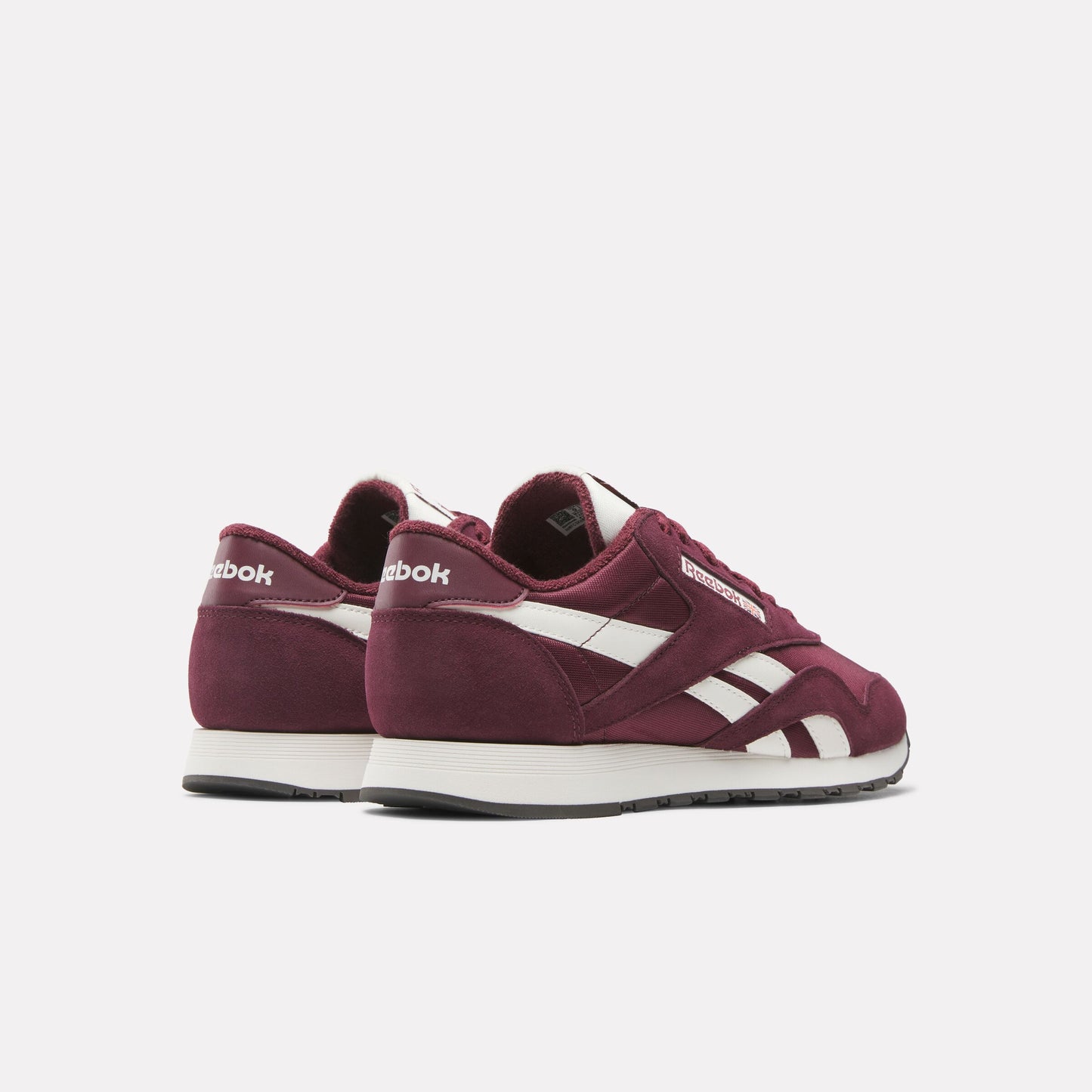 REEBOK FOOTWEAR MEN Classic Nylon Shoes BLACK CHERRY/BLACK CHERRY/CHAL