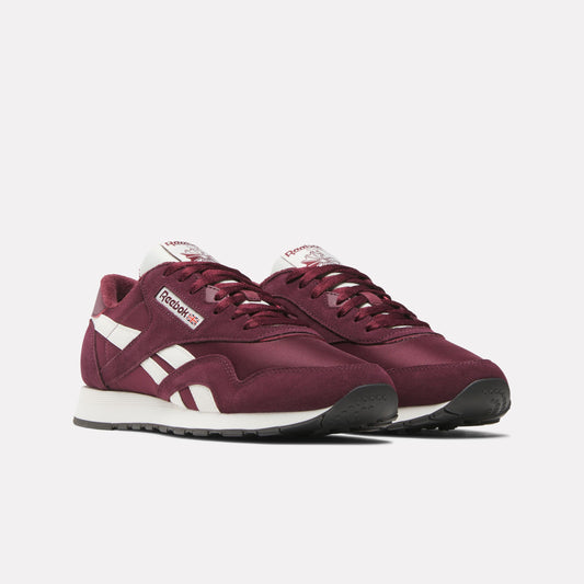 REEBOK FOOTWEAR MEN Classic Nylon Shoes BLACK CHERRY/BLACK CHERRY/CHAL