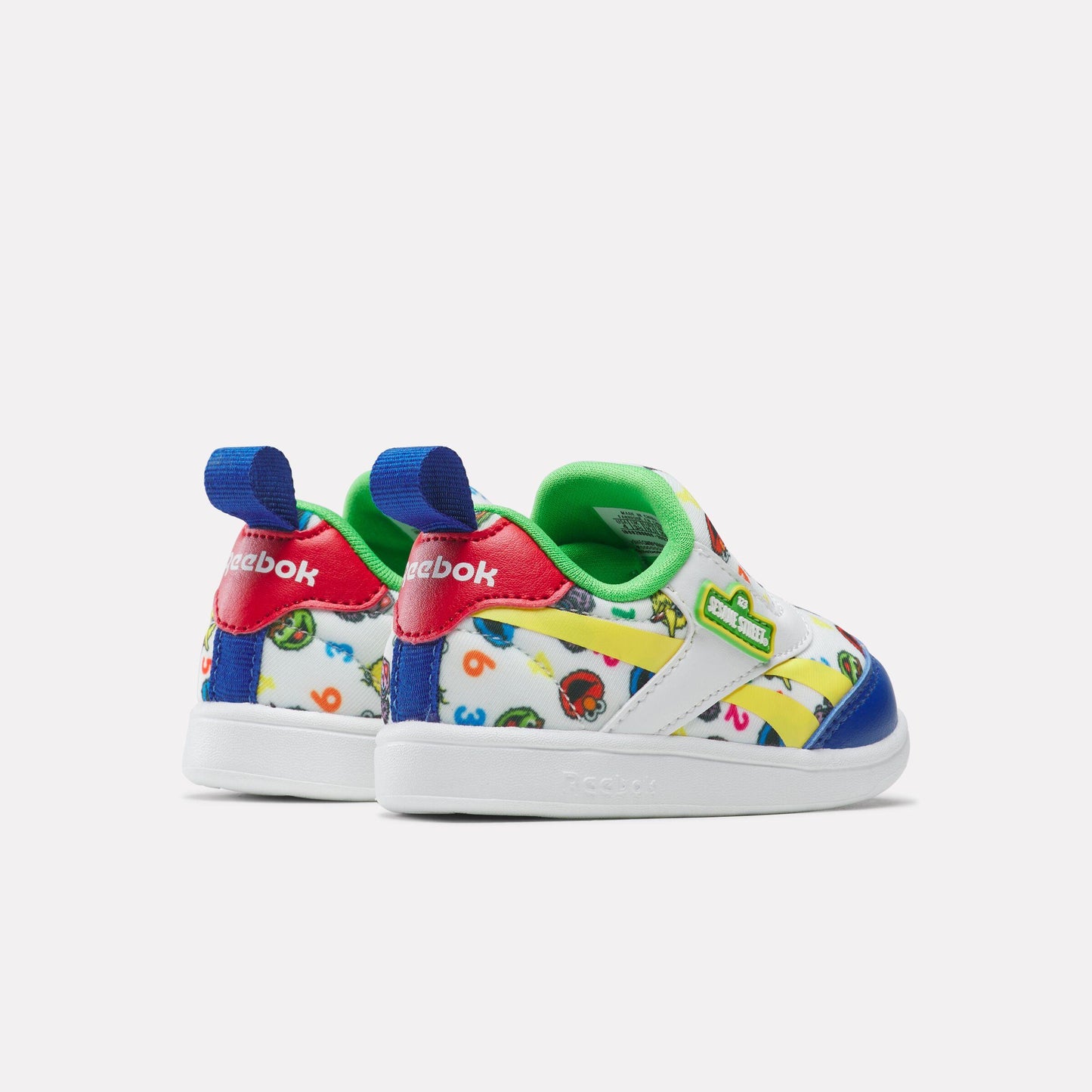 Reebok Footwear Kids Club C Revenge Sesame Street Slip-On Shoes - Baby & Toddler WHITE/GREEN/YELLOW