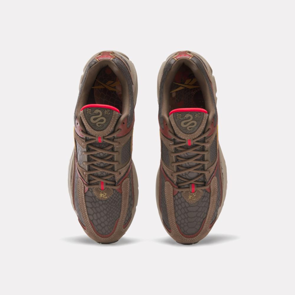 Reebok Footwear Men Premier Trinity Shoes BROWN/BROWN/RED