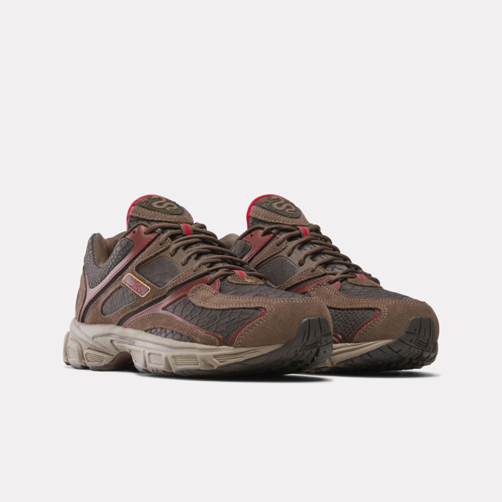 Reebok Footwear Men Premier Trinity Shoes BROWN/BROWN/RED