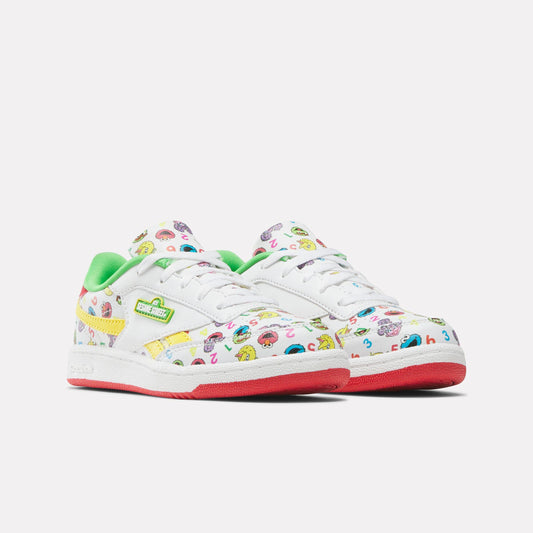 Reebok Footwear Kids Club C Revenge Sesame Street Shoes - Pre-School WHITE/GREEN/YELLOW