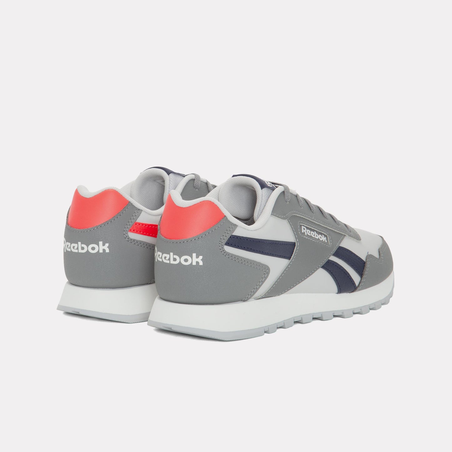 Reebok Footwear Kids Reebok Glide Shoes – Grade School GREY1/VECTORNAVY/ENERGYRED