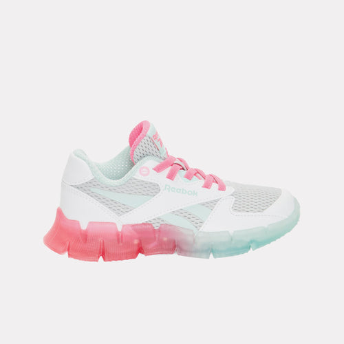 Reebok Footwear Kids Zig N Glow 2 Shoes – Pre-School GREY1/FTWRWHITE/ATOMICPINK