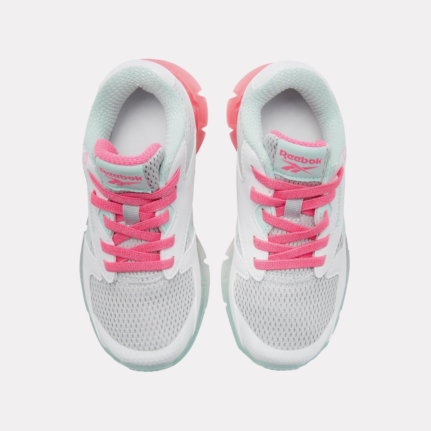 Reebok Footwear Kids Zig N Glow 2 Shoes – Pre-School GREY1/FTWRWHITE/ATOMICPINK