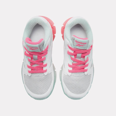 Reebok Footwear Kids Zig N Glow 2 Shoes – Pre-School GREY1/FTWRWHITE/ATOMICPINK