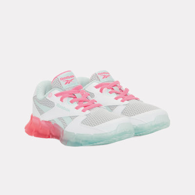 Reebok Footwear Kids Zig N Glow 2 Shoes – Pre-School GREY1/FTWRWHITE/ATOMICPINK