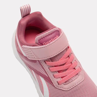 Reebok Footwear Kids Rush Runner Elastic Lace Shoes – Pre-School CHILD DUSTYROSE/STUDIOPINK/FTWRWHITE
