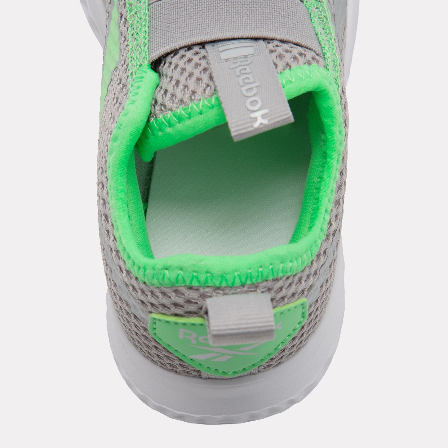 Reebok Footwear Kids Rush Runner Slip-On Shoes – Pre-School GREY2/SOLARLIME/SILVERMET