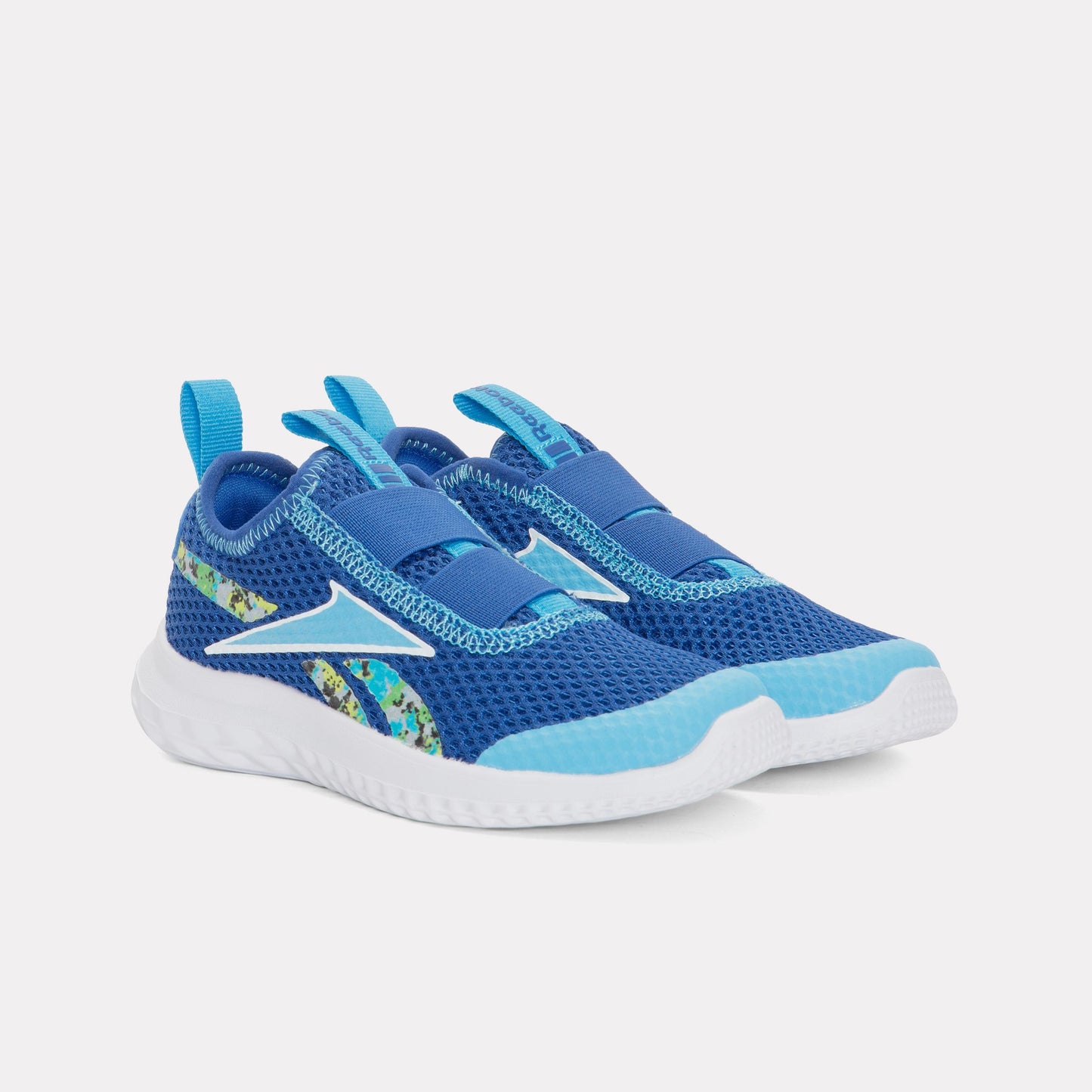 Reebok Footwear Kids Rush Runner Slip-On Shoes – Pre-School VECTORBLUE/FUTURECYAN/FTWRWHIT
