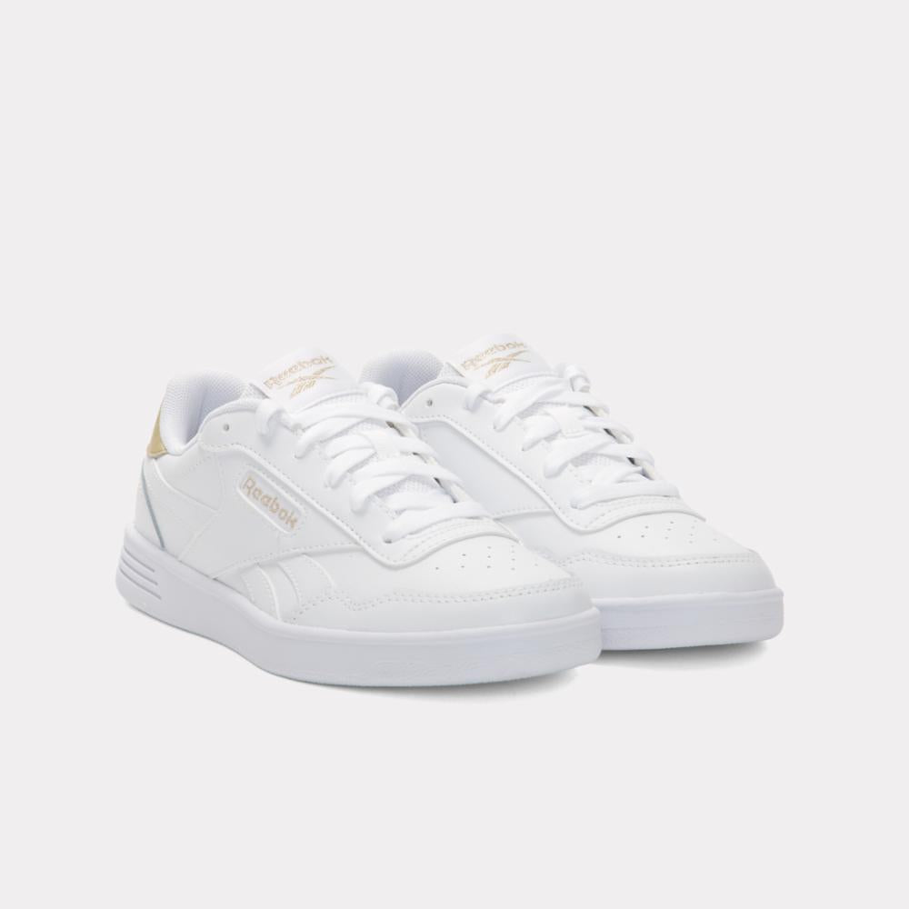 Reebok Footwear Women Court Advance Shoes FTWRWHITE/FTWRWHITE/PALEGOLD