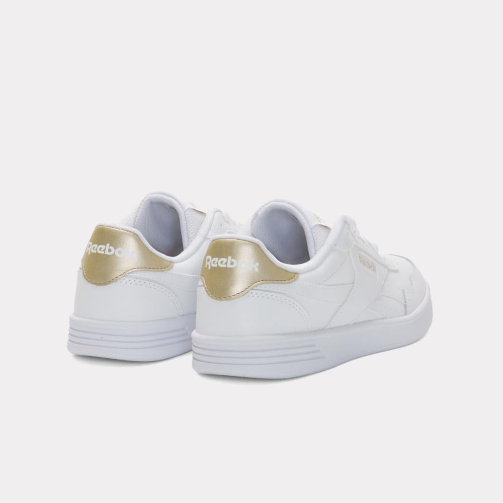 Reebok Footwear Women Court Advance Shoes FTWRWHITE/FTWRWHITE/PALEGOLD