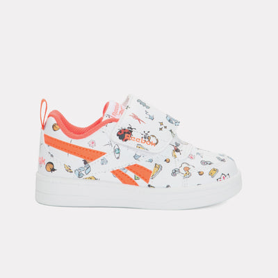 Reebok Footwear Kids Prime Snug Shoes – Baby & Toddler WHITE/PINKBLAST/FLASHORANGE