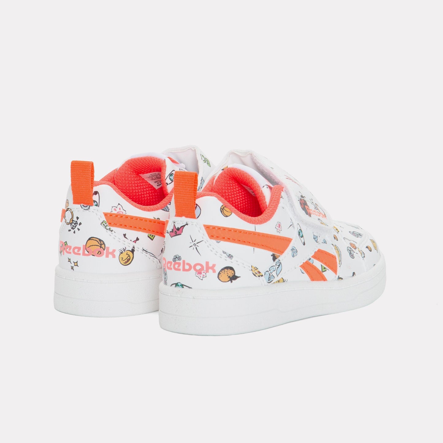 Reebok Footwear Kids Prime Snug Shoes – Baby & Toddler WHITE/PINKBLAST/FLASHORANGE