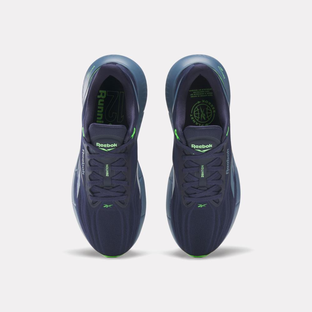 Reebok Footwear Men Zignition Running Shoes VECTOR NAVY/SHADOW/SOLAR LIME