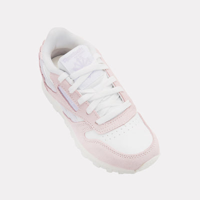 Reebok Footwear Kids Classic Leather Shoes – Pre-School FTWRWHITE/FROSTEDBERRY/CHALK