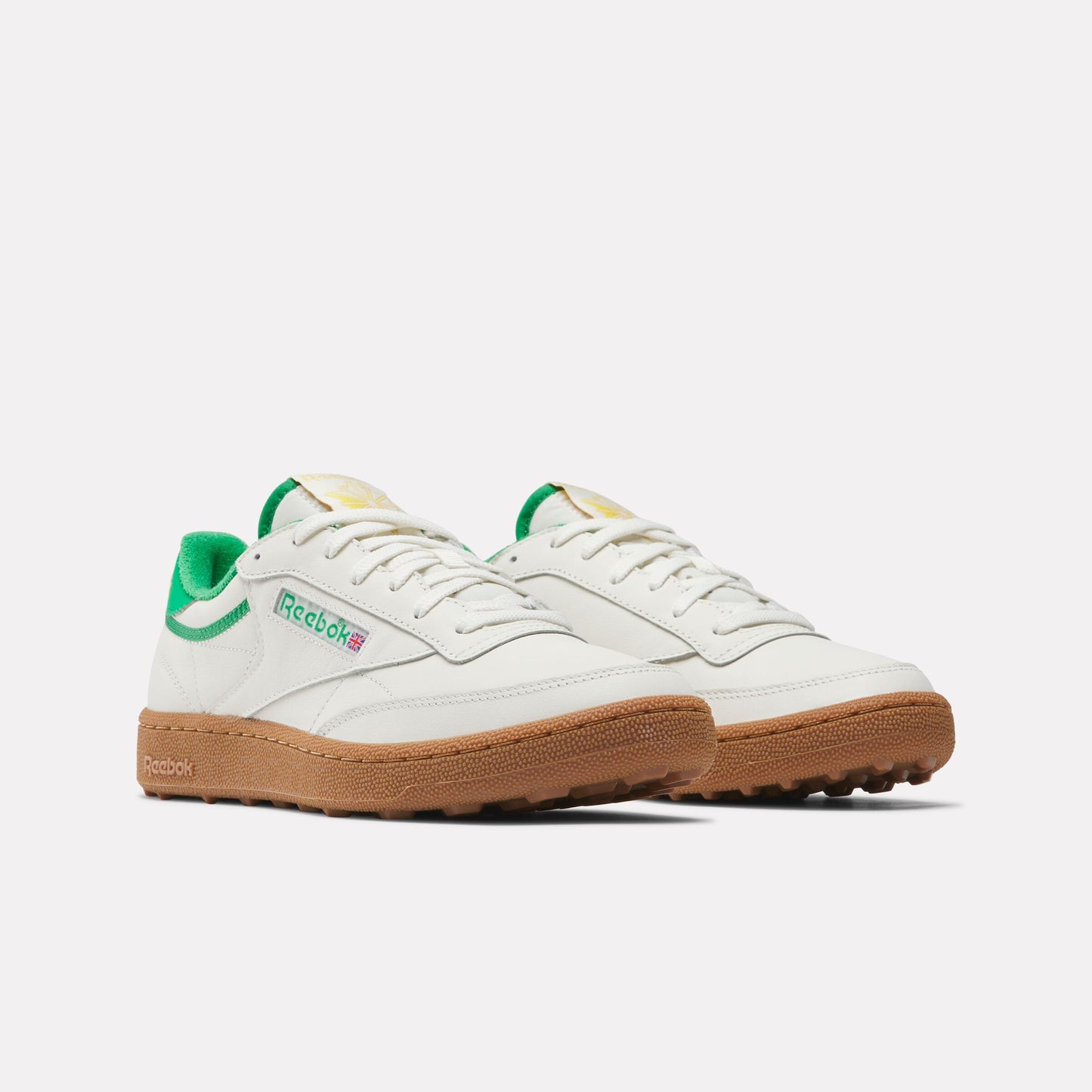 REEBOK FOOTWEAR MEN Club C Golf Shoes CHALK/CLASSIC GREEN