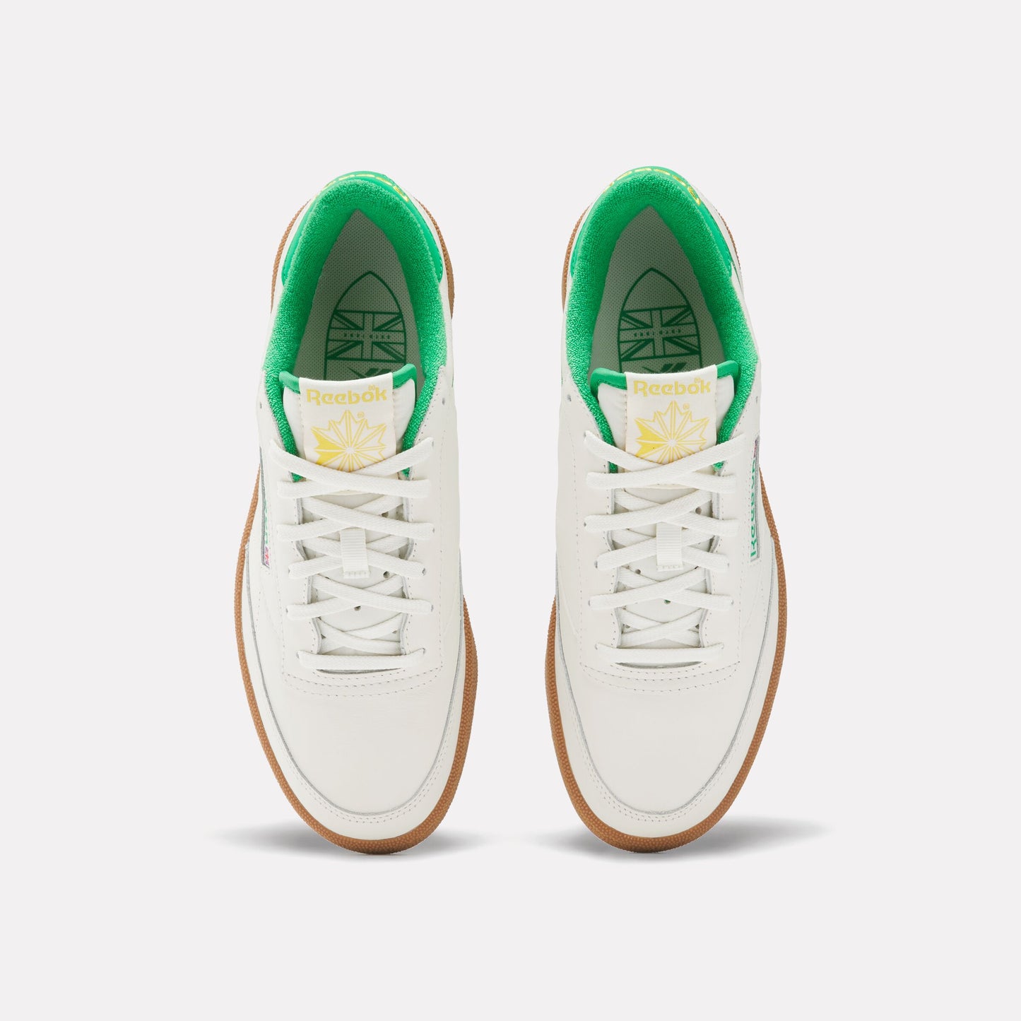 REEBOK FOOTWEAR MEN Club C Golf Shoes CHALK/CLASSIC GREEN