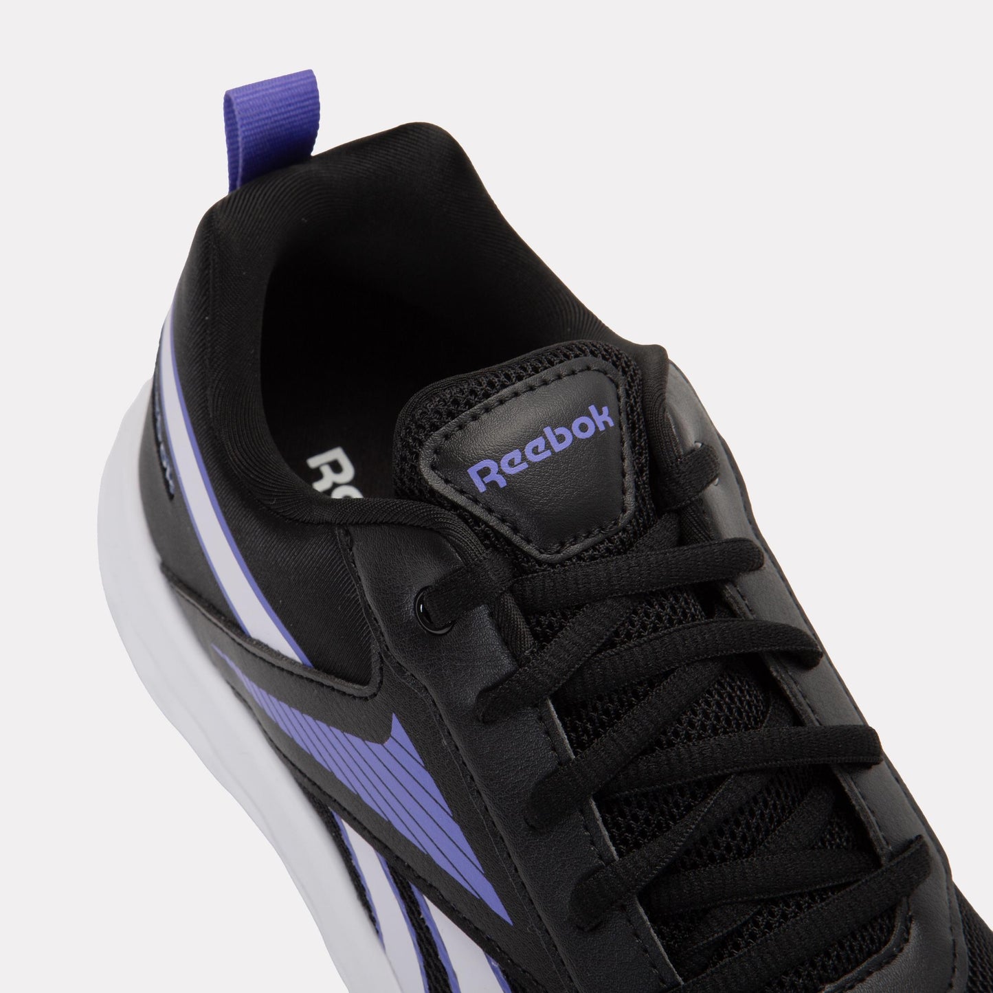 Reebok Footwear Kids Rush Runner 5 Shoes – Pre-School BLACK/DIGITALGLEAM/ROYALPURPLE