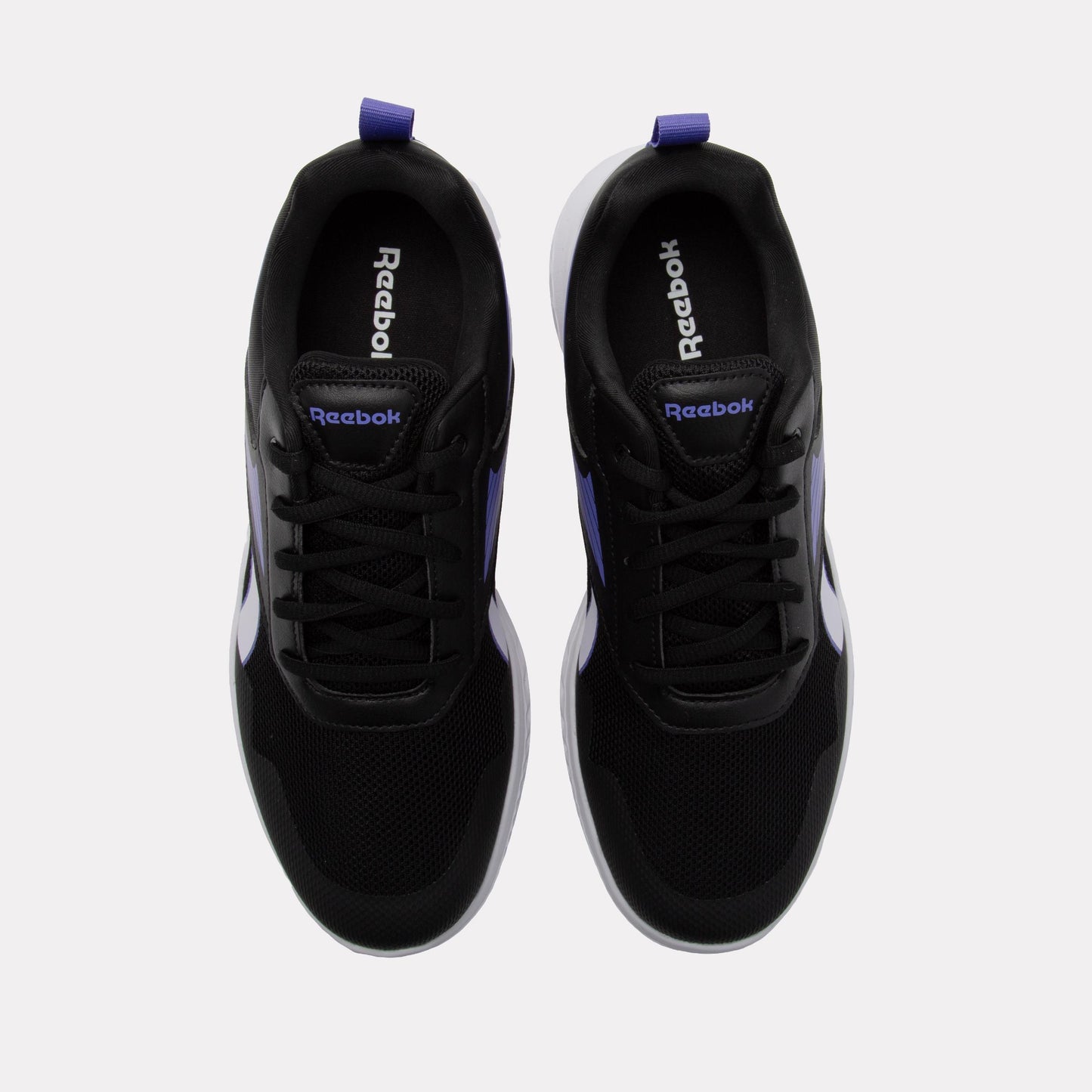 Reebok Footwear Kids Rush Runner 5 Shoes – Pre-School BLACK/DIGITALGLEAM/ROYALPURPLE