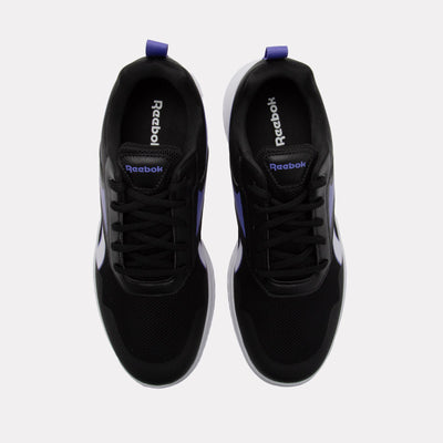 Reebok Footwear Kids Rush Runner 5 Shoes – Pre-School BLACK/DIGITALGLEAM/ROYALPURPLE