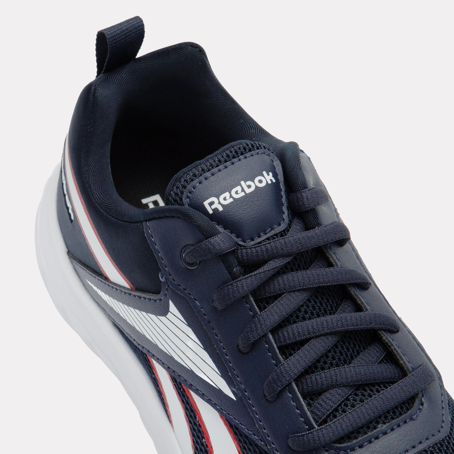 Reebok Footwear Kids Rush Runner Shoes – Pre-School VECTORNAVY/WHITE/VECTORRED