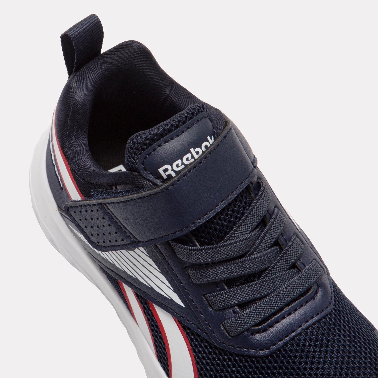 Reebok Footwear Kids Rush Runner Elastic Lace Shoes – Pre-School VECTORNAVY/WHITE/VECTORRED